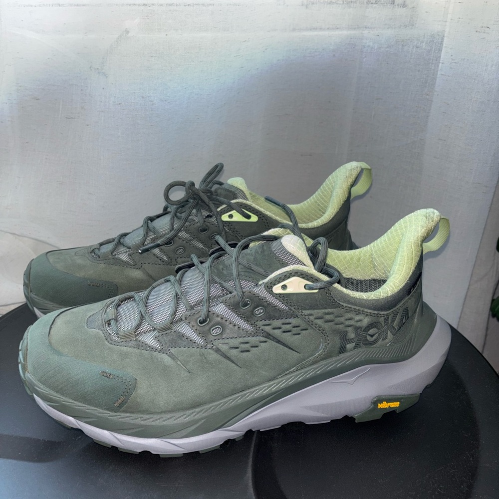 HOKA One One Kaha 2 men’s shoes dark green/light green colorway